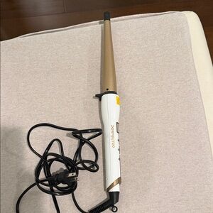 Gold and White Curling Wand